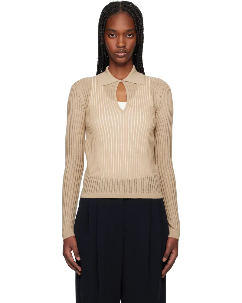 Max Mara Tan Egrege Polo 002