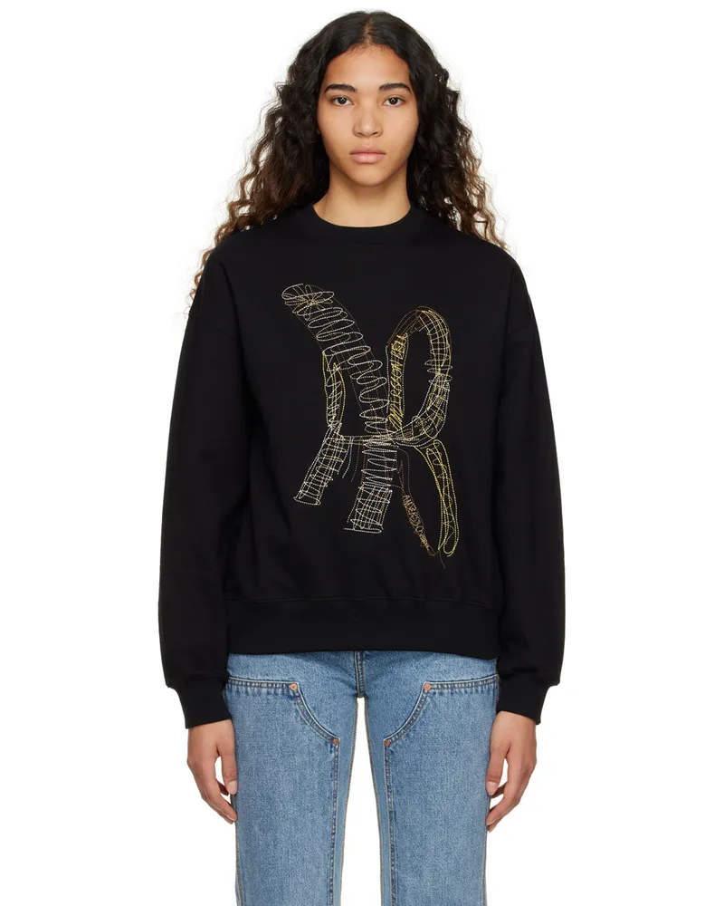Andersson Bell Black AB Embroidered Sweatshirt Black