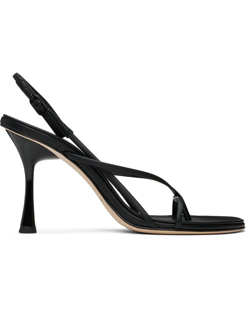 Studio Amelia Black Wishbone 90 Heeled Sandals Blk