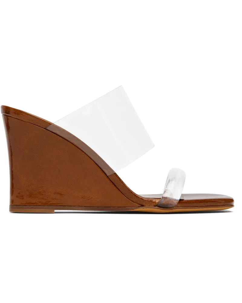 Maryam Nassir Zadeh Brown Olympia Wedge Heeled Sandals 786