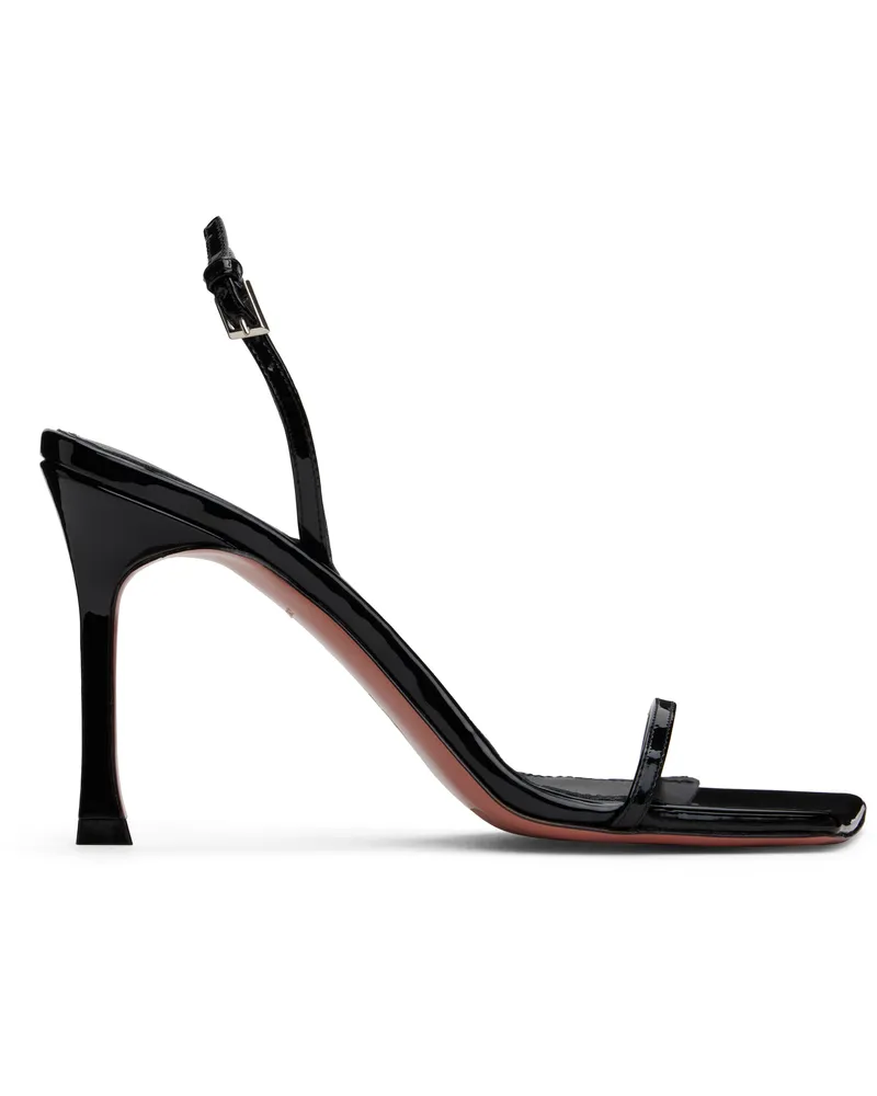Amina Muaddi Black Maya Slingback Heeled Sandals Black