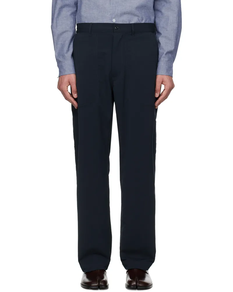 nanamica Navy ALPHADRY Utility Trousers Navy