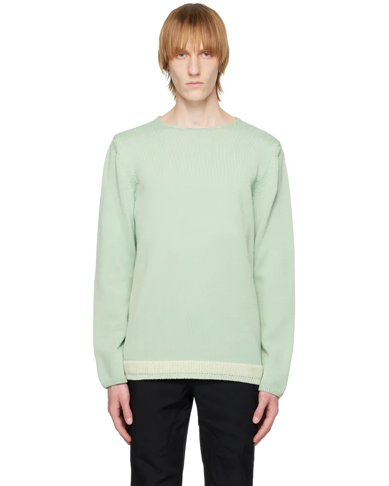 Comme des Garçons Green Crewneck Sweater 2