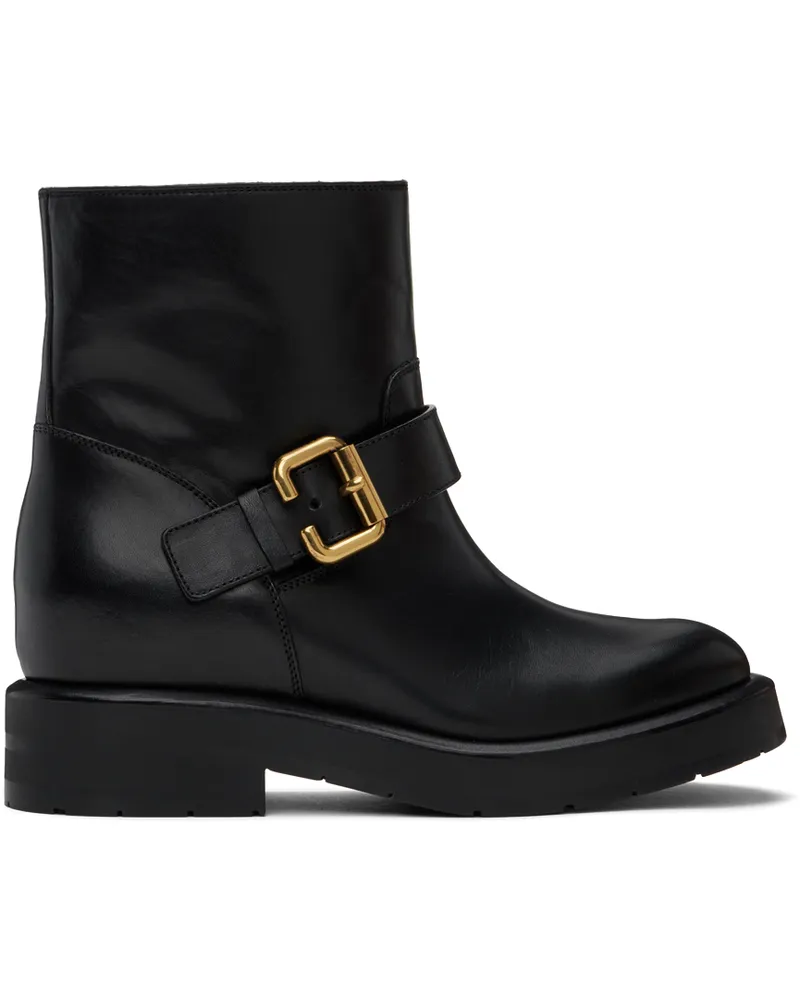 Chloé Black Coddington Ankle Boots Black