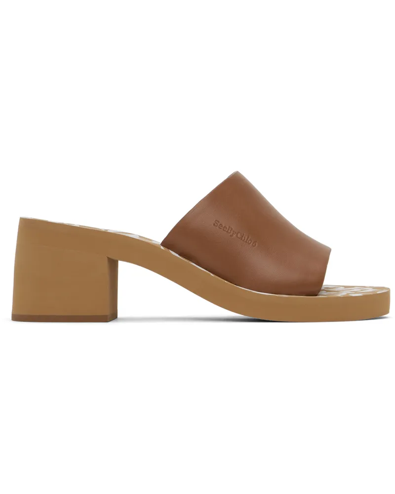 See by Chloé Tan Essie Heeled Sandals 221-tan