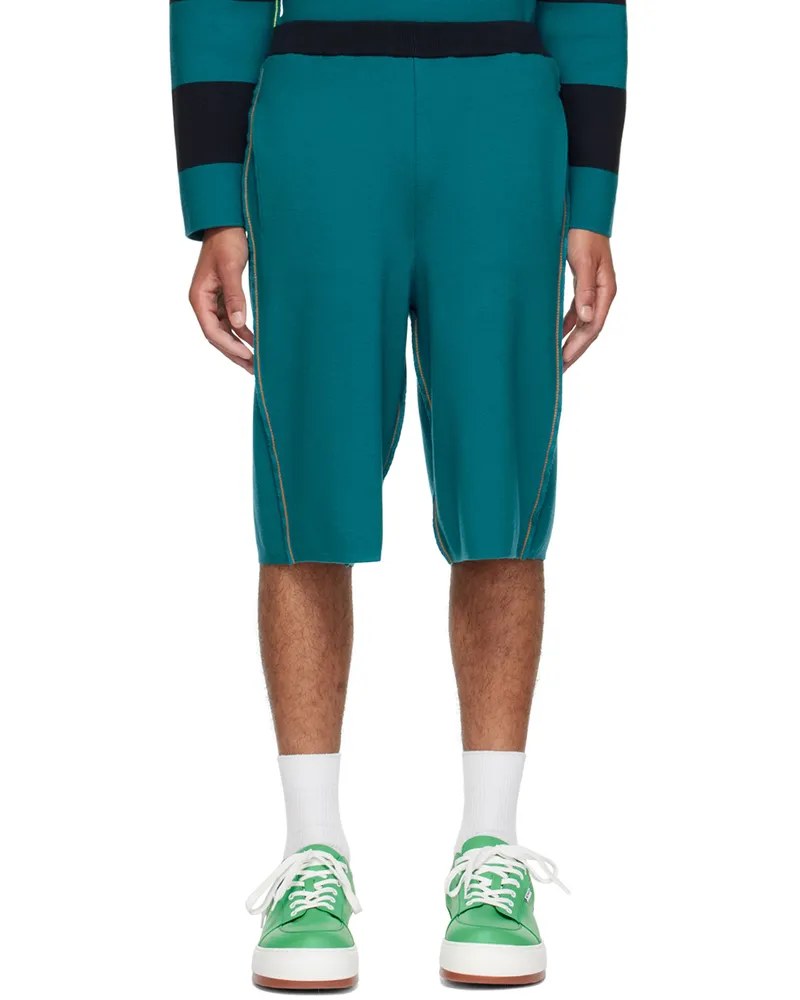 SUNNEI Blue Cotton Shorts B