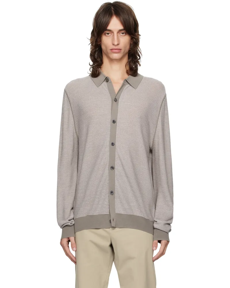 Paul Smith Taupe Button Through Cardigan 71