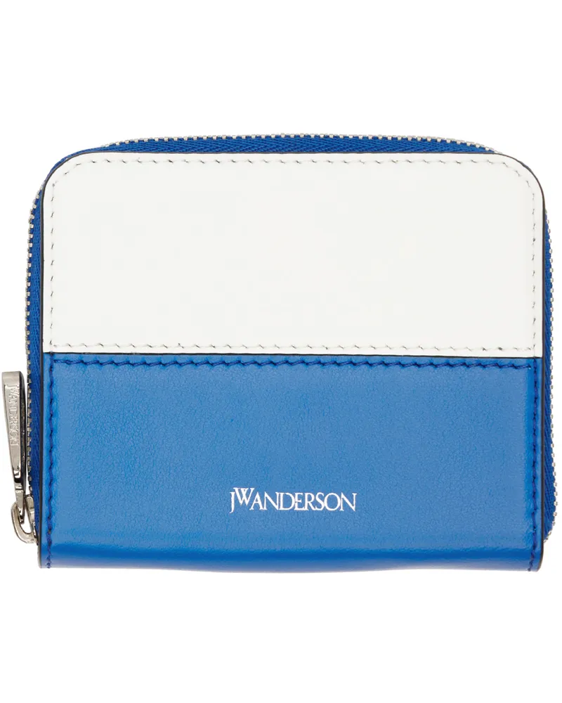 J.W.Anderson Blue & White Coin Wallet 856