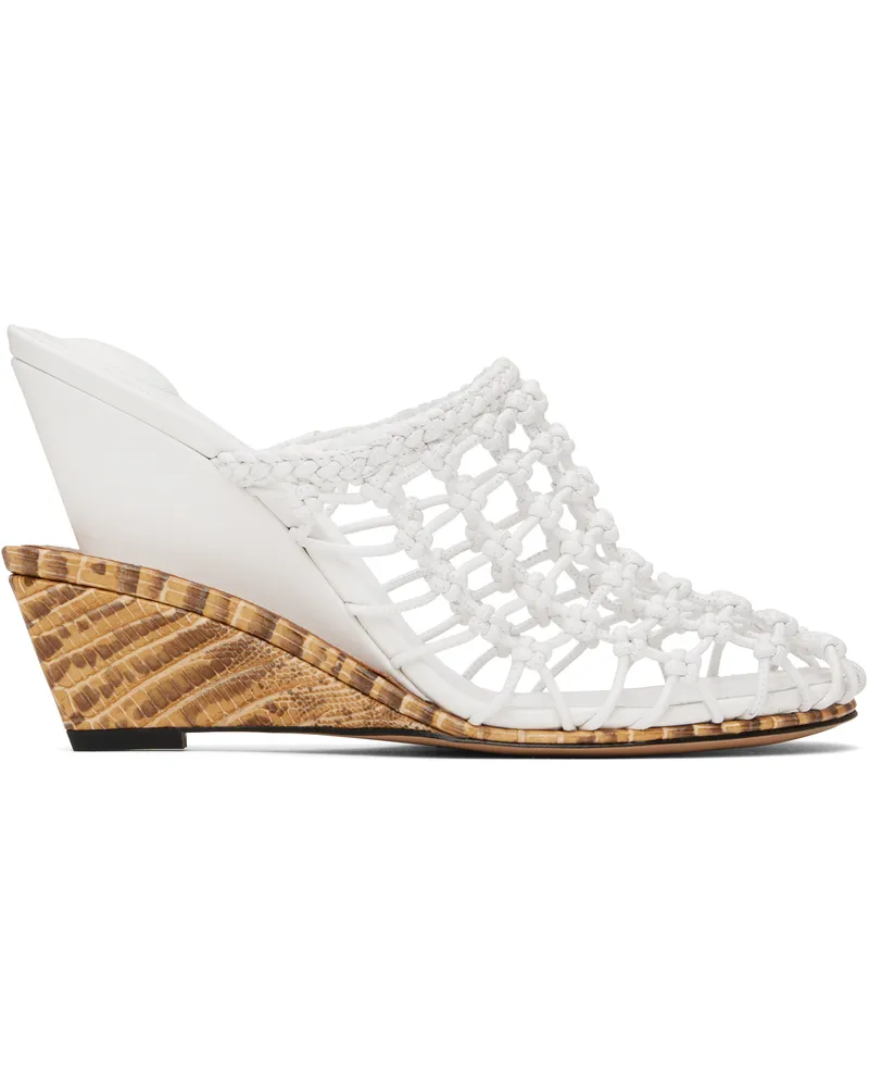 Jacquemus White & Beige La Croisière 'The double woven' Mules 1io