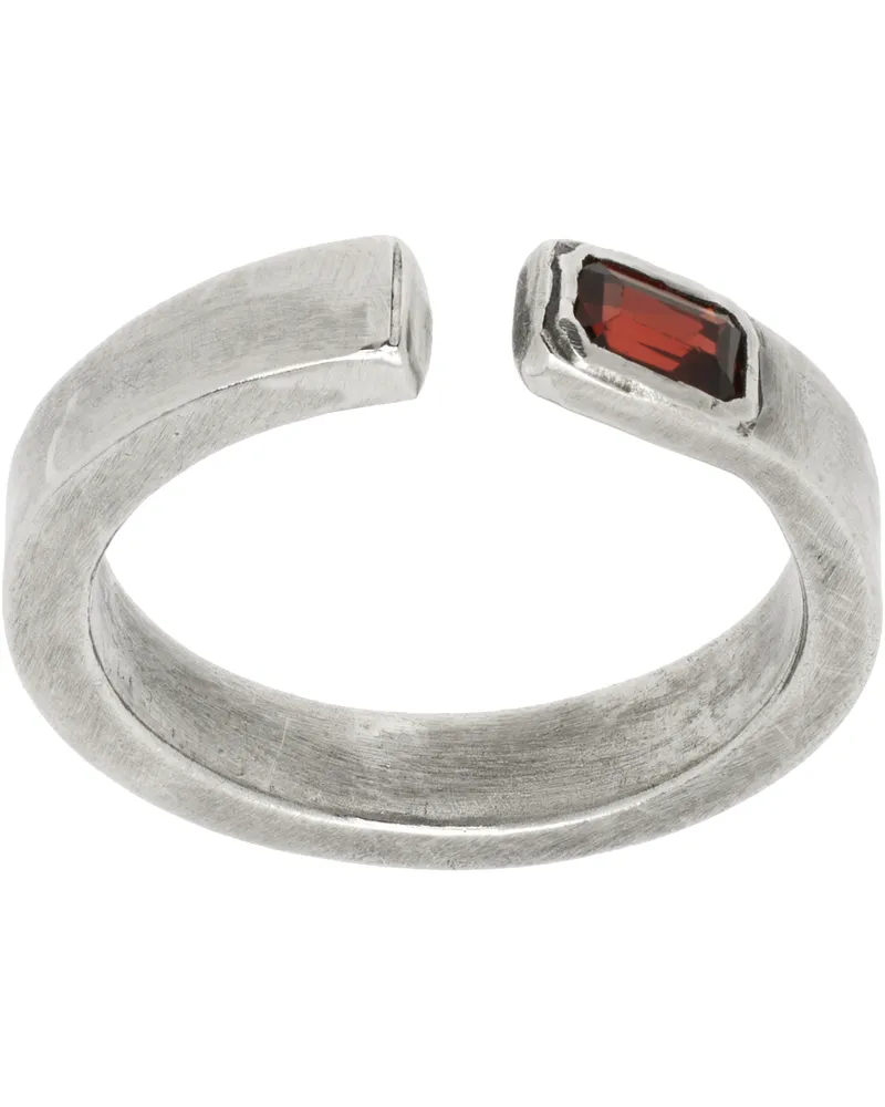 TITLE OF WORK Silver Iolite Open Ring Silver