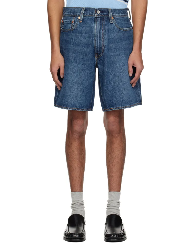 Levi's Blue 468 Stay Loose Denim Shorts Picnic