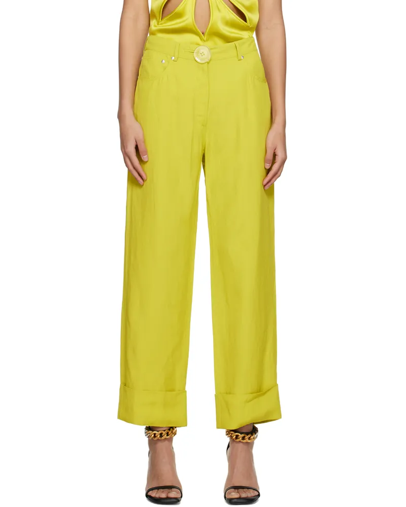 Stella McCartney Green Button Trousers 8301