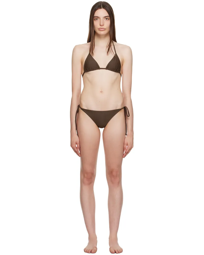 Saturdays NYC Brown Natalia Bikini Sepia