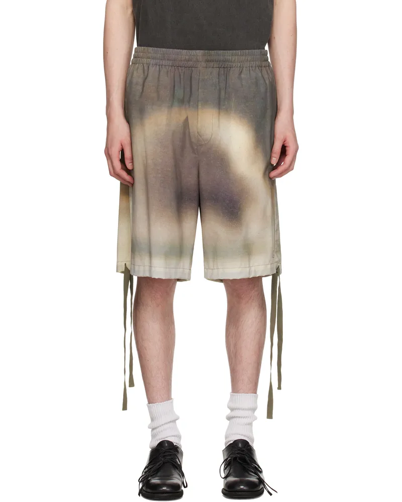 Undercover Brown & Gray UC1E4509 Shorts D.brw