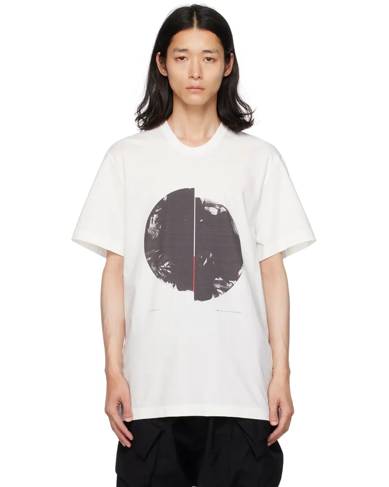 Julius White Printed T-Shirt Off
