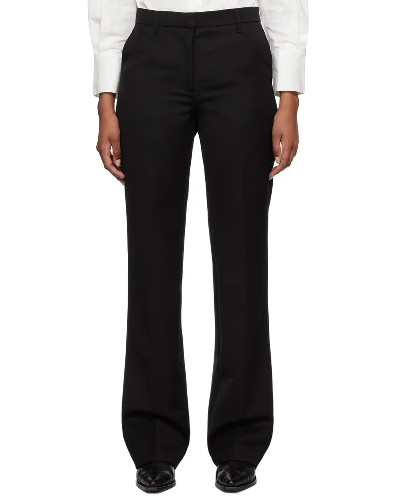 Anine Bing Black Classic Trousers Black