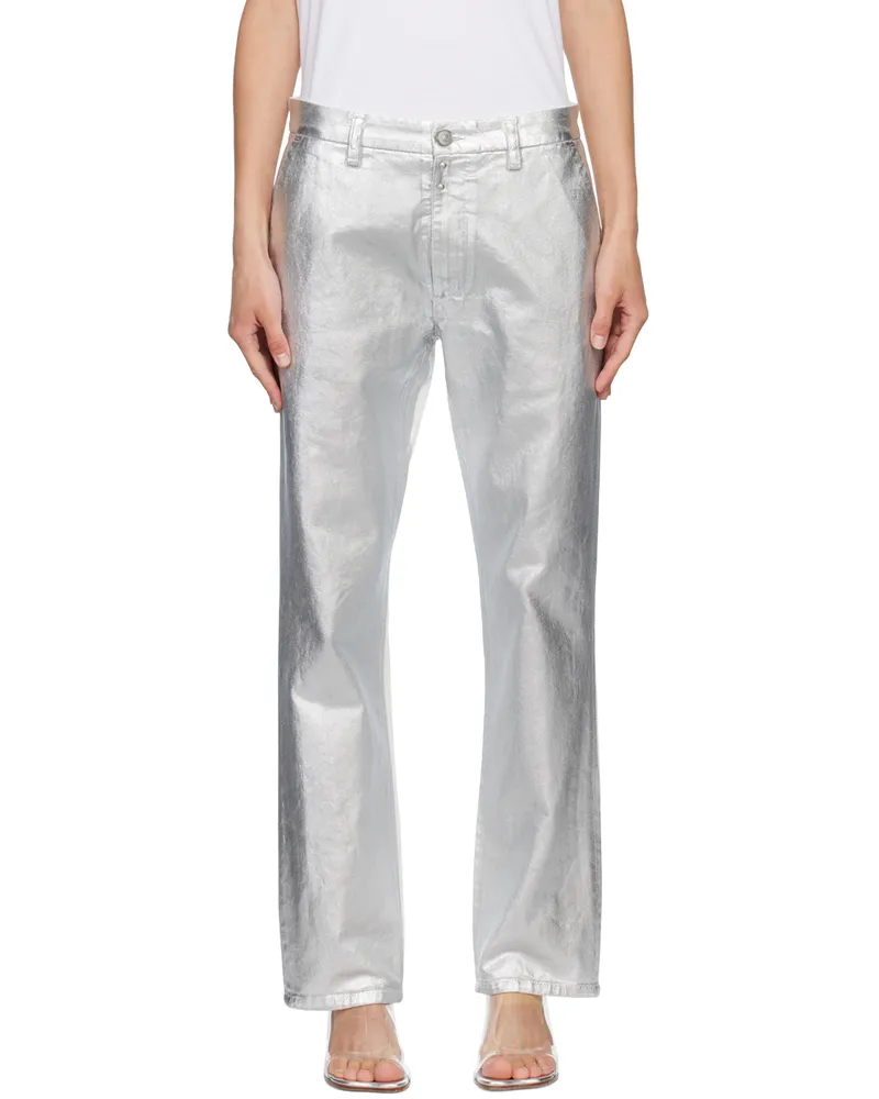 Maison Margiela Silver Painted Jeans 961