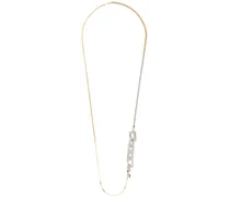 Silver & Gold Materialmix Long Necklace