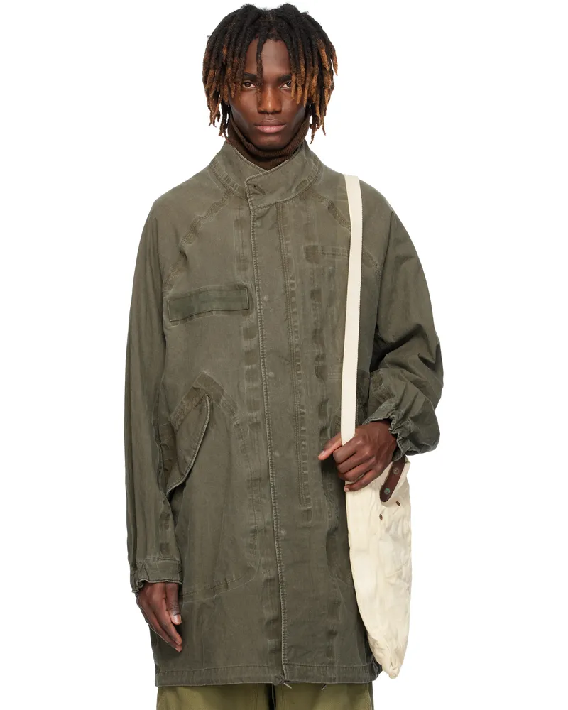 Visvim Khaki Six-Five Fishtail Parka Olive