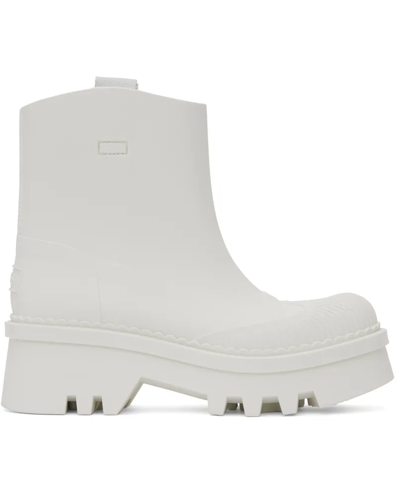 Chloé White Raina Rain Boots 101