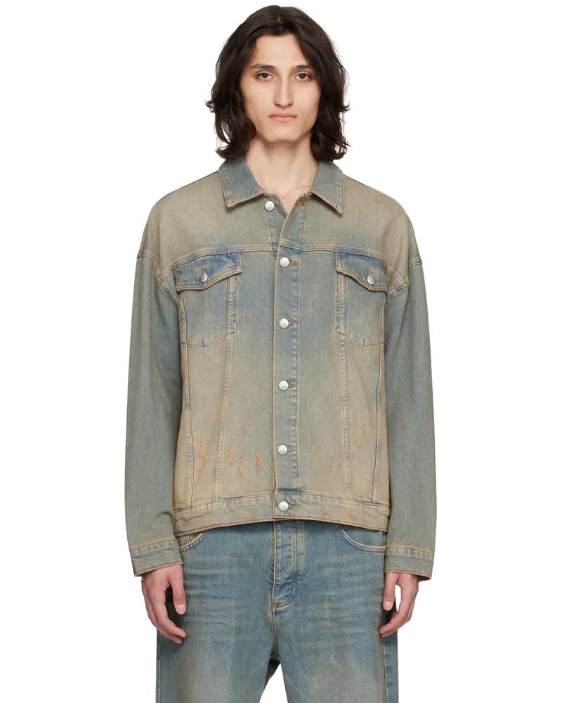 MISBHV Blue Sunset Wash Denim Jacket Blue