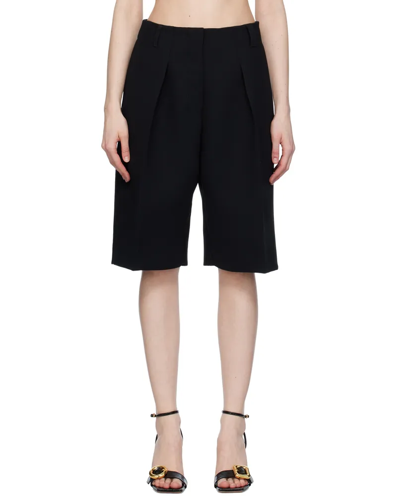 Jacquemus Black Les Sculptures 'Le bermuda Ovalo' Shorts Black