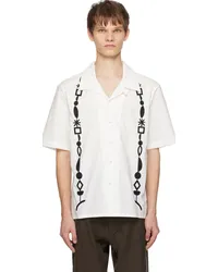 COMMAS White Capron Beaded Shirt White