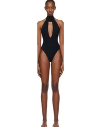 Magda Butrym Black Halterneck Swimsuit Black