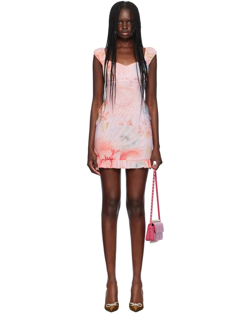 GUIZIO Pink Frisia Minidress Ambrosia