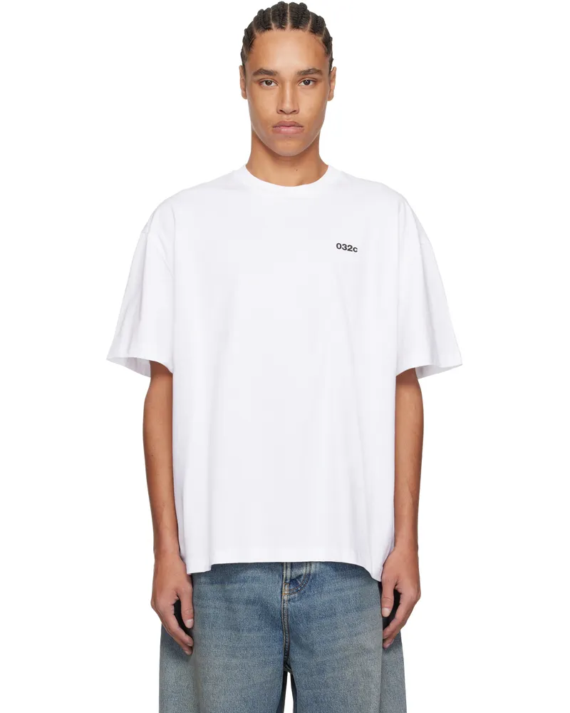032c White 'SS-25, Paris' T-shirt White