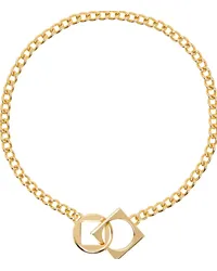 Jacquemus Gold Les Classiques 'Le collier rond carré' Choker Light