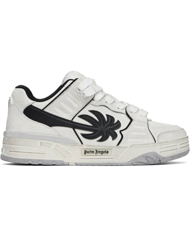 Palm Angels White & Black Venice Worn Out Sneakers White