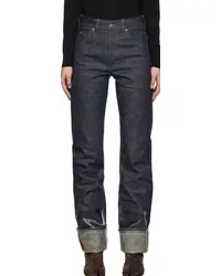 Maison Margiela Indigo Lacquered Jeans Indigo