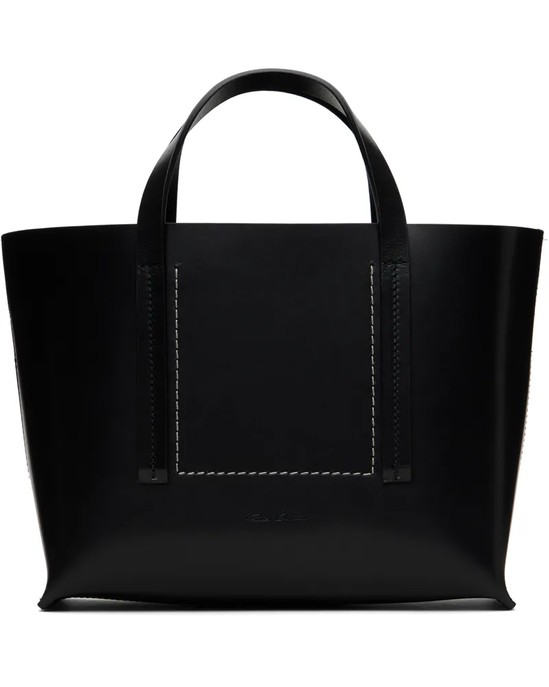 Rick Owens Black Hollywood Mini Shopper Tote 09