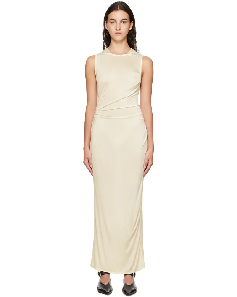 BEVZA White Knyahynya Maxi Dress White