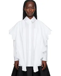 Simone Rocha White Pointed Collar Shirt White