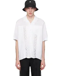 Marine Serre White Regenerated Household Shirt Whwhite