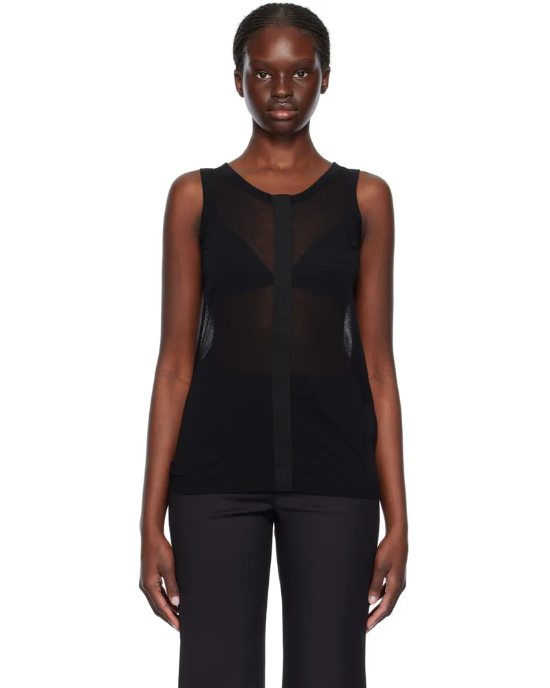 Helmut Lang Black Two-Way Tank Top Black
