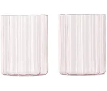 Pink Wave Glass Set