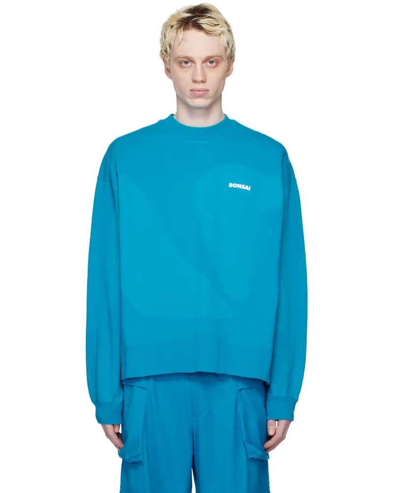 BONSAI Blue Laser Sweatshirt Azure
