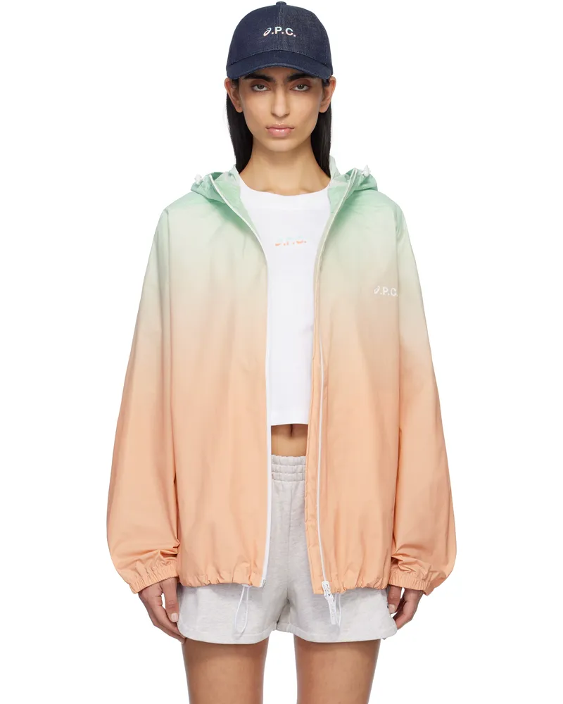 A.P.C. Blue & Pink ASICS Edition Meadow Jacket Saa