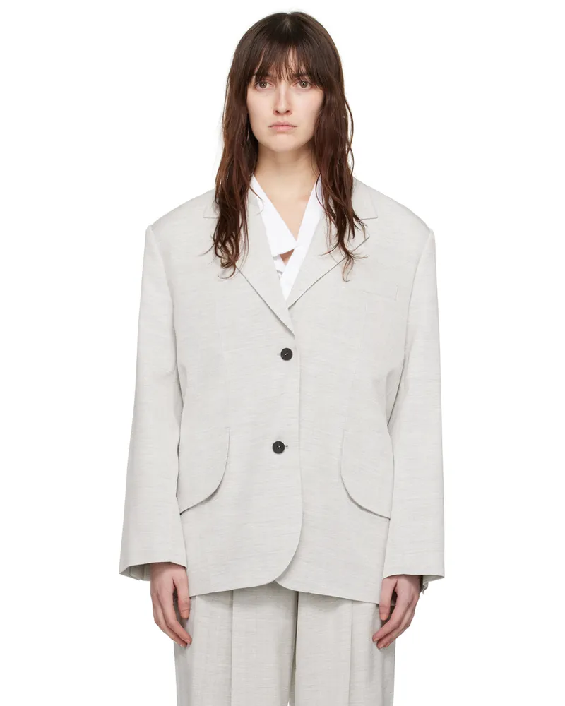 Jacquemus Gray Les Sculptures 'La veste Titolo' Blazer 910