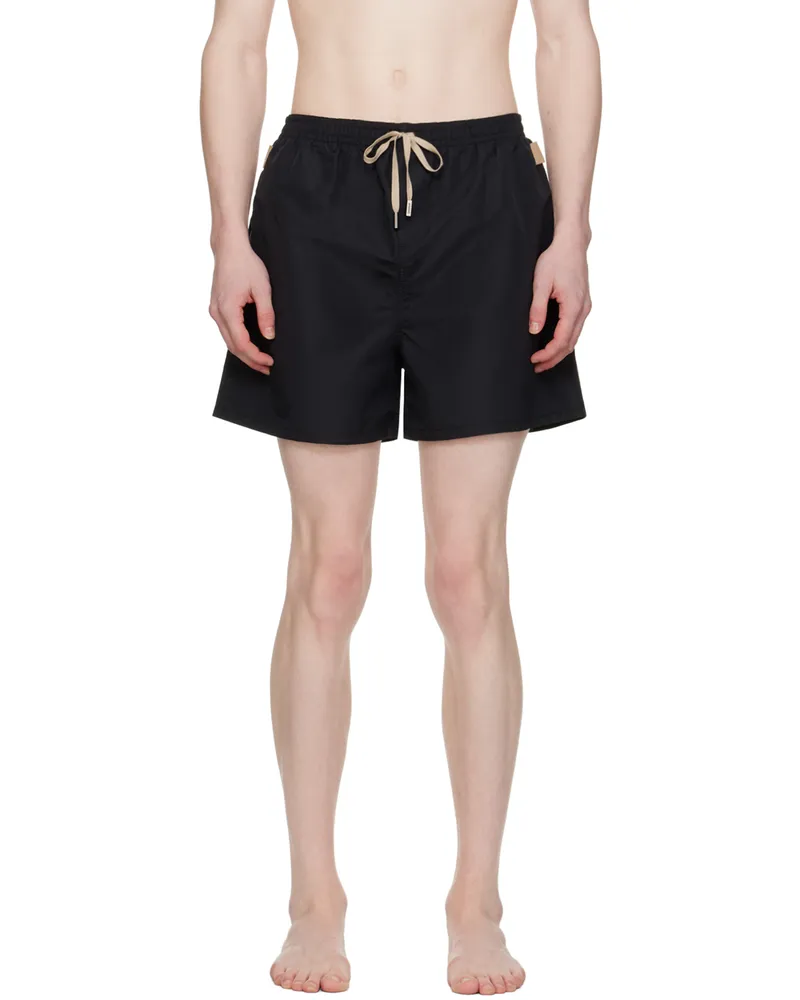 Jacquemus Black Le Raphia 'Le maillot Praia' Swim Shorts 990