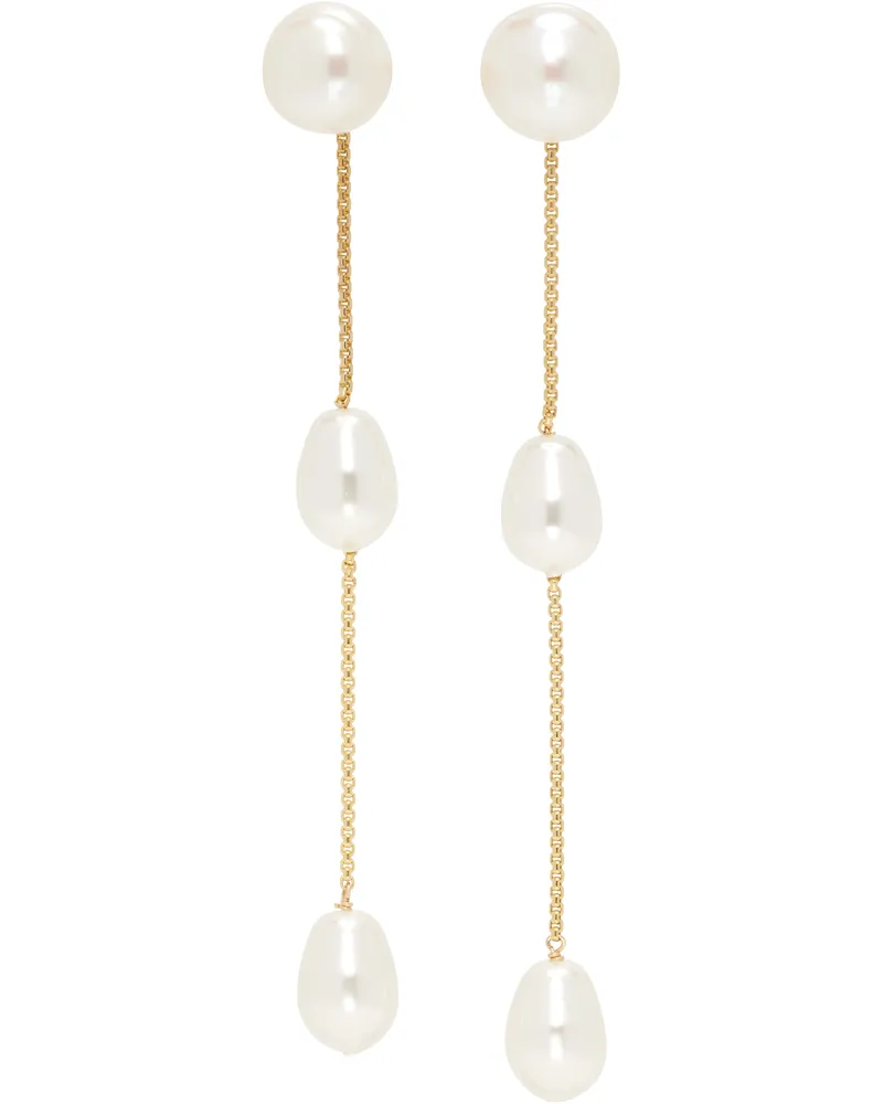 Sophie Buhai Small Pearl Drop Earrings 14k