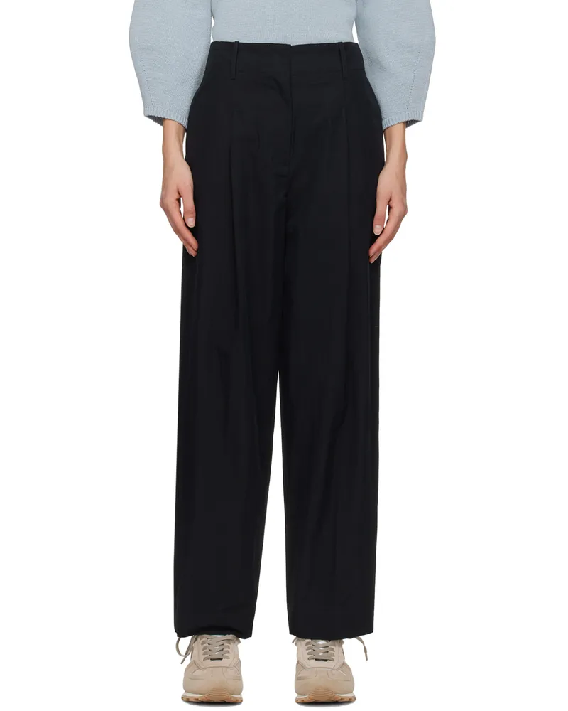 Nothing Written Navy Mailo Trousers Dark