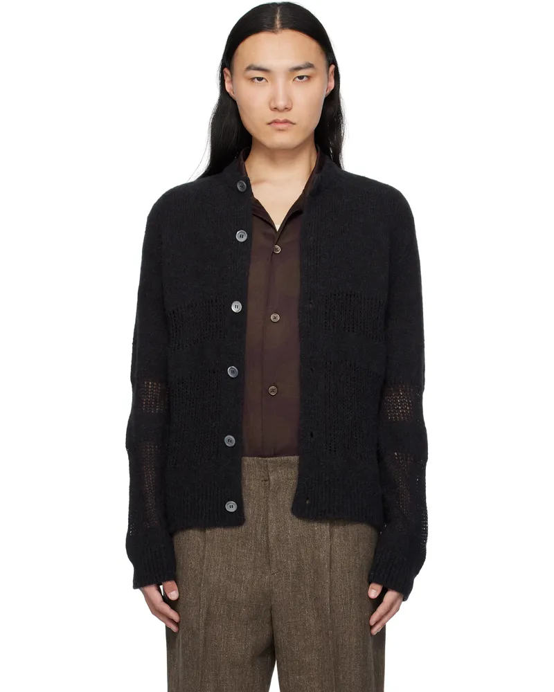 Our Legacy Black Opa Cardigan Licorice