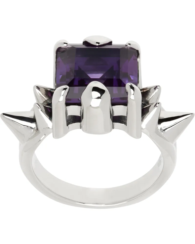 Stolen Girlfriends Club Silver Punk Rose Ring Silver