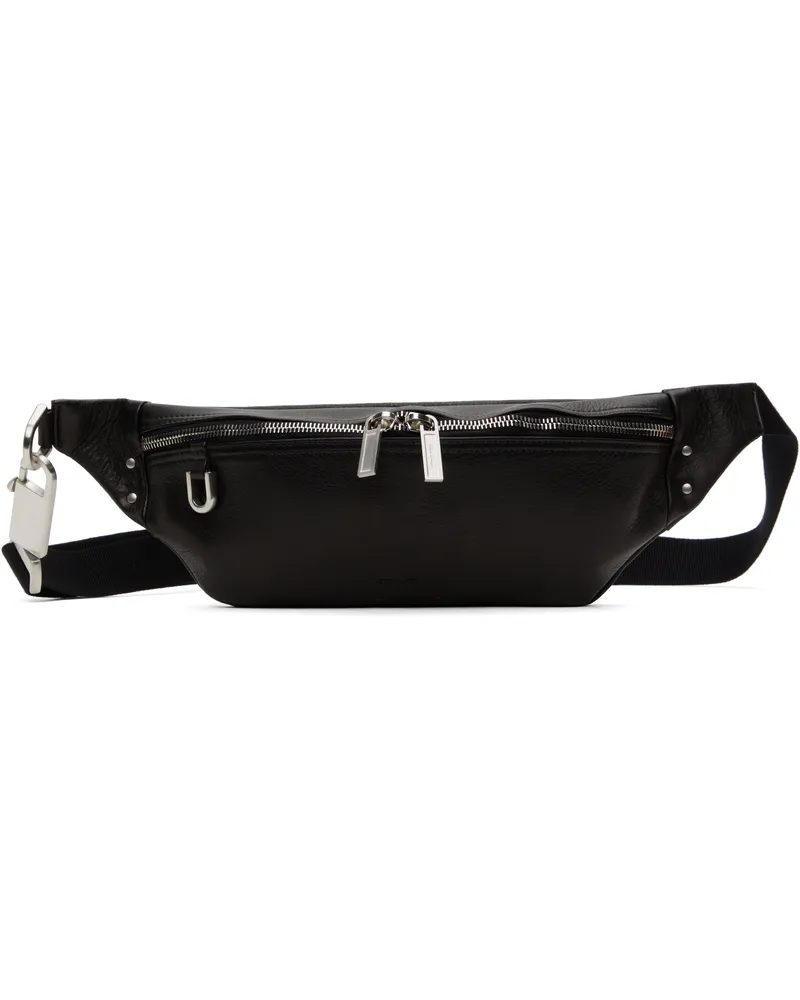 Rick Owens Black Hollywood Geo Bumbag Pouch 09