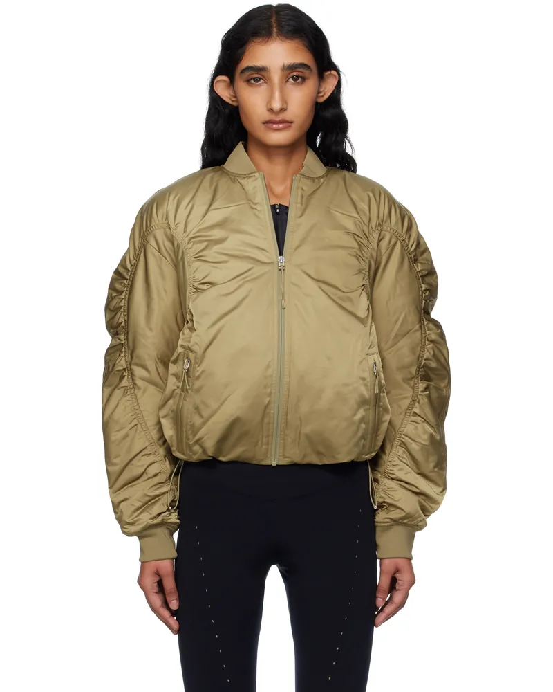 ON Khaki Varsity Bomber Jacket 1wf31113850