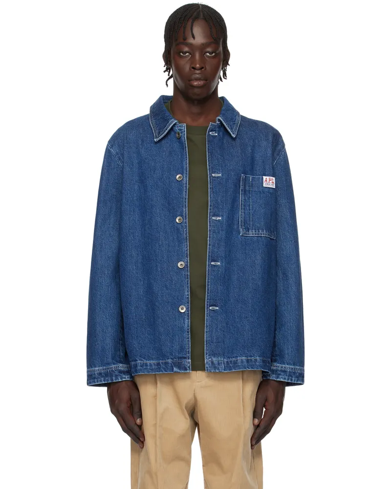 A.P.C. Navy Ralph Denim Jacket Ial